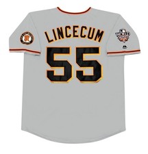 Tim Lincecum 2010 San Francisco Giants World Series Grey Road Men's Jersey picture