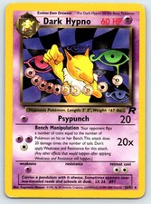 Dark Hypno 26/82 Rare Team Rocket Pokemon Unlimited Moderately Played picture