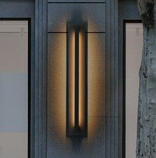 47 inch Long Proch light,Modern Black Outdoor LED Wall Lights Wall Mount 3000K picture