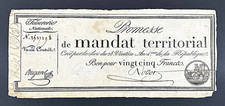 (1796) Revolutionary France - 25 Francs Promesse de Mandat Territorial, A83a. picture