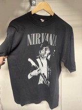 Vintage 1990 Nirvana European Tour Kurt Contain Memorial Tee Size Xl picture