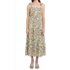 SOCIAL STANDARD BY SANCTUARY Cottage Prairie Sundress Floral Tiered Midi Dress S picture