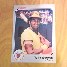 Fleer 1983 Tony Gwynn Rookie Card #360 Base Set, San Diego Padres picture