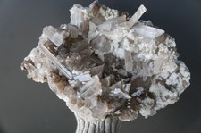 Very Large Cluster quartz With calcite, Mongolia Mineral Specimen Minerals picture