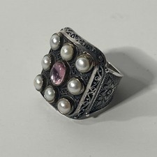 Konstantino Ring 6 Tourmaline Pearl Sterling 925 18K picture