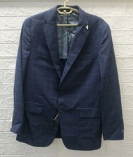New New Brock Brothers Classic Fit Stretch Suit Jacket Blazer Navy Sz 42Reg picture