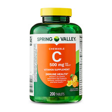 Spring Valley Vitamin C Dietary Supplement, Tropical Fruit, 500 mg, 200 Count, C picture