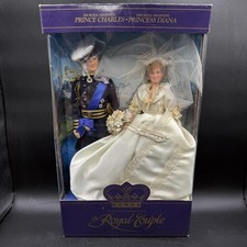 Vintage Goldberger The Royal Couple Prince Charles Princess Diana Doll Set NIB picture