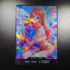 CUSTOM DON One Piece CCG Proxy Fan Art Card - Nami (Laser Foil Holo Front) picture