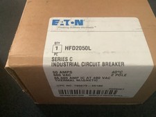 EATON HFD2050L Breaker 2 pole 50amp 600v 65ka @ 480v thermal magnetic New…. picture