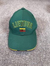 Lithuania Lietuva Hat Cap Strap Back Mens One Size Green Basketball Ivega picture