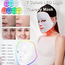 7 Colors LED Light Face Mask LED Photo Therapy Facial Rejuvenation Skin Care US picture