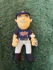 MLB Bleacher Creatures Minnesota Twins Joe Mauer Number 7 Plush Doll Figure NWT picture