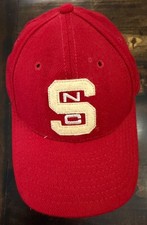 Vtg 90s North Carolina State University S Embroidery Logo Hat Adjustable picture