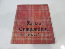 1913 Vtg TARTAN Composition No 295 Student Note Book, JCB Co, RegUSPatOFF picture