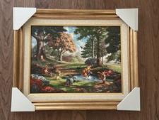 Thomas Kinkade Studios Disney Winnie the Pooh I Framed Canvas Print COA picture