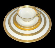 Vintage Lenox Lowell 5 Piece Place Settings P-67 (Gold Mark) Pristine MINT picture