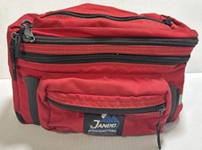 Vtg Jandd Mountaineering Red Bike Bicycle Bag Rear Rack Bag USA Expandable picture
