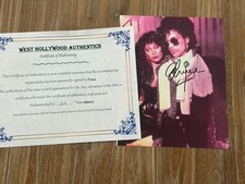 Prince autographed 8x10 photo, signed, authentic, Purple Rain, COA picture