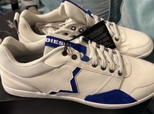 NEW Diesel Men’s Sneakers Happy Hours White/Blue. NIB with tags picture