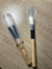 SONIA G Hinoki Brush Set: Buffing Brush & Angled Brush.  Goat Hair, Discontinued picture