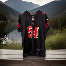 Women's Nike Fred Warner San Francisco 49ers Rivalries Black Game Jersey 2XL #54 picture