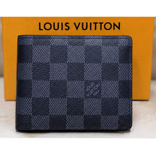 Authentic Louis Vuitton Multiple Bifold Wallet Damier Graphite Canvas - Black picture