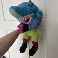 Vintage Street Sharks “Streex” Plush Hand Puppet Ultra Hard Too Find22