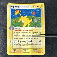Ampharos 1/115 Holo Card Pokemon 2005 F@RT Swirl 😂 picture