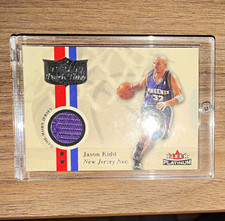 Fleer 2001-02 Fleer Platinum National Patchtime Jason Kidd Nets #10-20 MEM picture