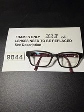 GUESS FRAMES ONLY EYEGLASSES GU1740 GRY RED 53-17-140 picture