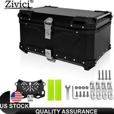 Aluminum Trunk 65L Motorcycle Top Case Waterproof Luggage Storage Tour Tail Box picture
