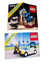 Vtg LEGO Legoland #6506 Precinct Cruiser 89'  #6809 Xt-5 Space Instruction Lot picture