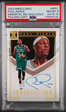 Pop 1 - Paul Pierce Immortal Ink Holo Gold Auto /5 II-PPC PSA 8/10 picture