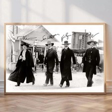 Vintage Tombstone Movie Poster Doc Holliday & Earp Brothers Walking picture