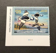 WTDstamps - #RW93 2026 - Federal Duck Stamp - Mint OG NH **Lower Left Plate#** picture