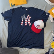 New York Yankees 2026 4th of July Cap & T-Shirt XL 250th Anniversary SGA IN HAND picture