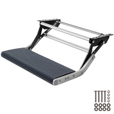 RV Step 1-Step Manual Retractable RV Stairs 440 LBS Folding RV Trailer Camper picture
