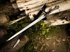 Narsil Sword Replica Handmade | Fantasy Display Sword with Scabbard, Wall Mount, picture
