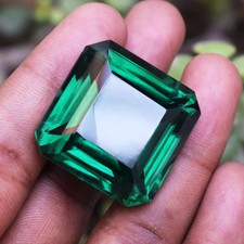 140.00 CT Flawless Muzo Green Emerald Octagon Cut Certified Loose Gemstone picture
