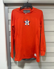 Nike Pro Hypercool Houston Astros MLB Compression Long Sleeve Shirt XL Orange picture