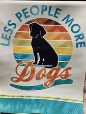 Less People More Dogs Mini Garden Flag 12”x 18” picture