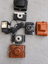 Soviet Vintage 35mm Camera Lot Smena-2 Smena-8 Smena-8M + NORMA FIL-46 Flash picture