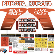 Fits Kubota SVL90-2 Complete Decal Kit Skid Steer Stickers -  picture