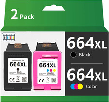 Compatible For HP 664XL BlackColor Ink Cartridge Show Ink Deskjet 1115 2136 picture