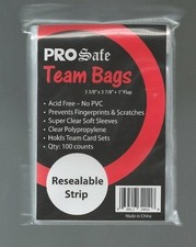  1,000 PRO SAFE RESEALABLE TEAM BAGS 10 pks of 100  picture