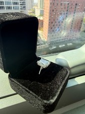 4.09ct Radiant Cut Lab Grown Diamond Ring — F/VS1 IGI — Type IIa — 14k picture