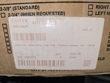 Emtek 4716US19 Transitional Keyed Entry Handleset - Flat Black US19 NEW IN BOX picture