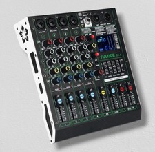 FULODE DT-4 Professional 4 Channel Audio Mixer, DJ Controller Sound Board picture