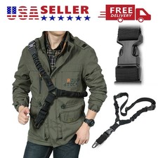 Tactical One Single Point Sling Strap Bungee Rifle Gun Sling with QD Buckle USA picture